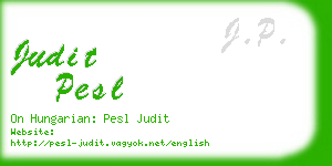 judit pesl business card